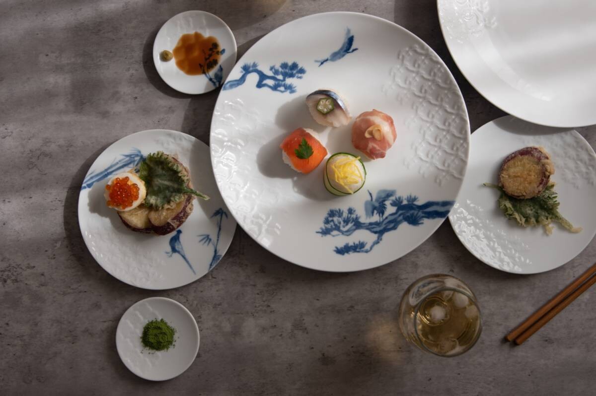 Miyama Traditional Pattern Sho-Chiku-Bai Dinnerware Set (Blue and White Version) - miyama深山食器