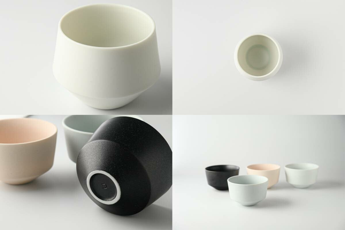 Yamatsu FRUSTUM Sencha Cup (set of 2) - Red Dot Design Award Winner by Yamatsu Kiln 晋山窯