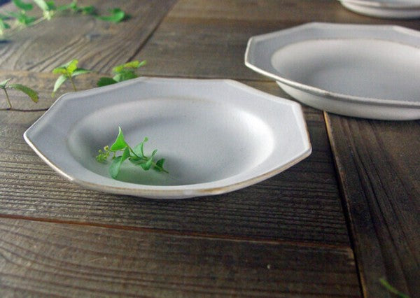 Mashiko Ware Serving Plate Octagonal, Wakasama Pottery