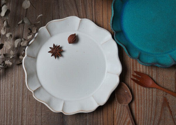 Mashiko Ware Main Plate Sunflower, Wakasama Pottery