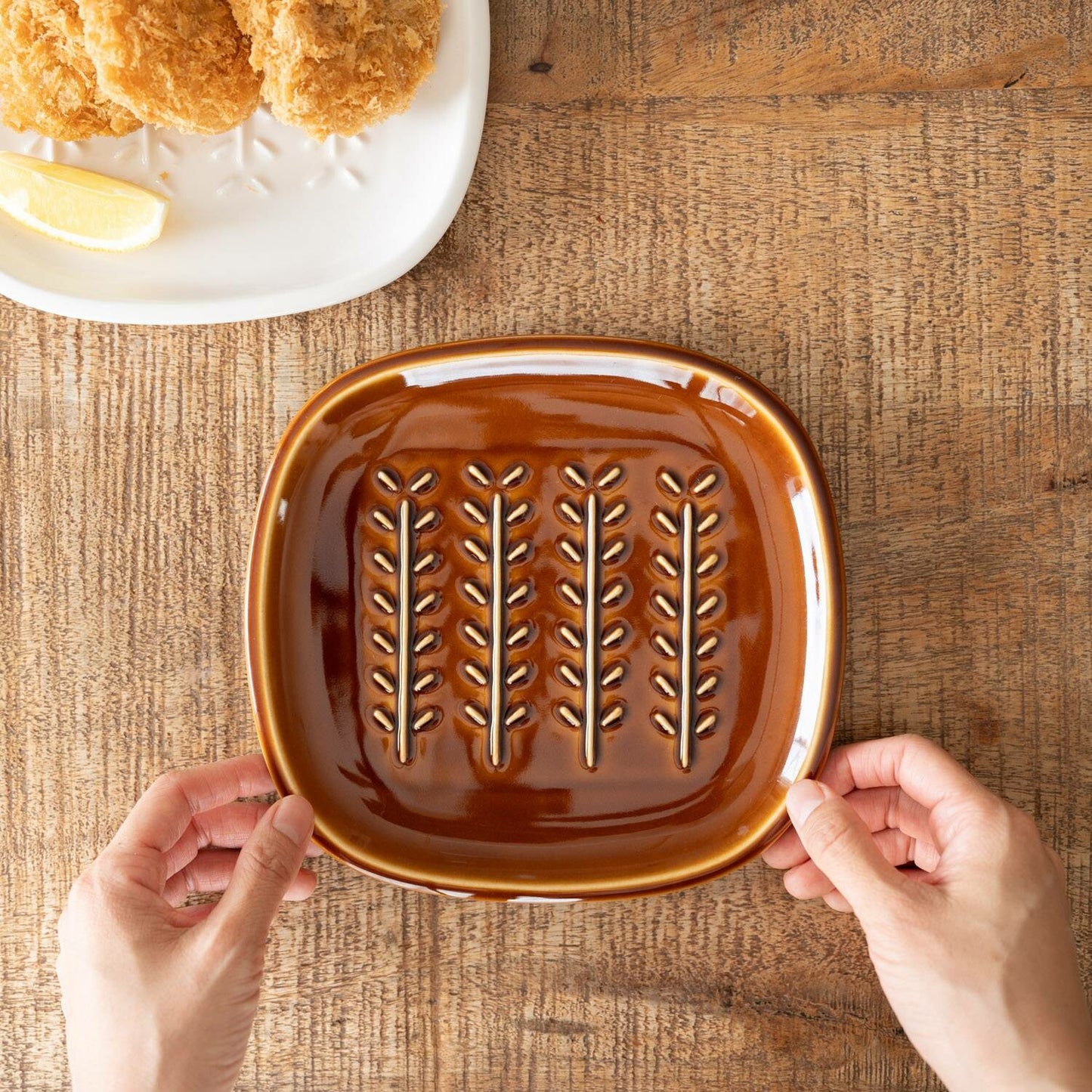 Miyama "crust" toast breakfast plate