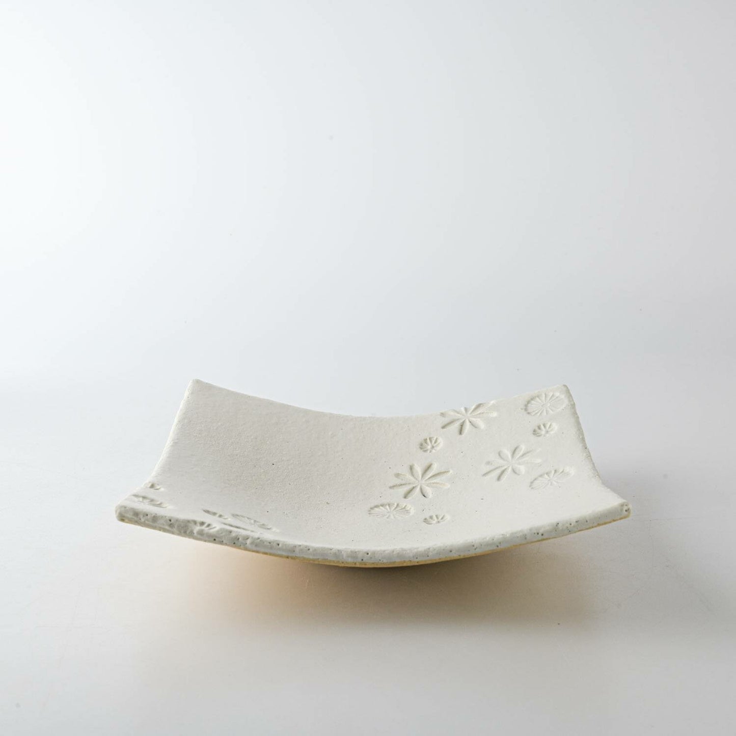 JYUZAN "Inka" square bowl white - Minoware 寿山