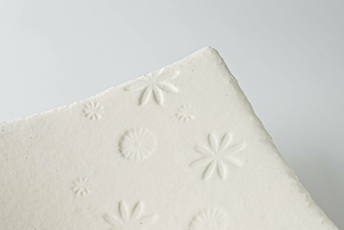 JYUZAN "Inka" square bowl white - Minoware 寿山