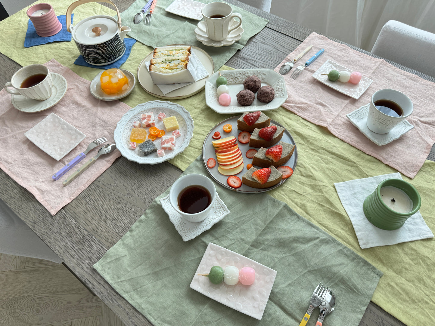 Minoware Cherry Blossoms Sakura Rectangular Plates - miyama深山食器