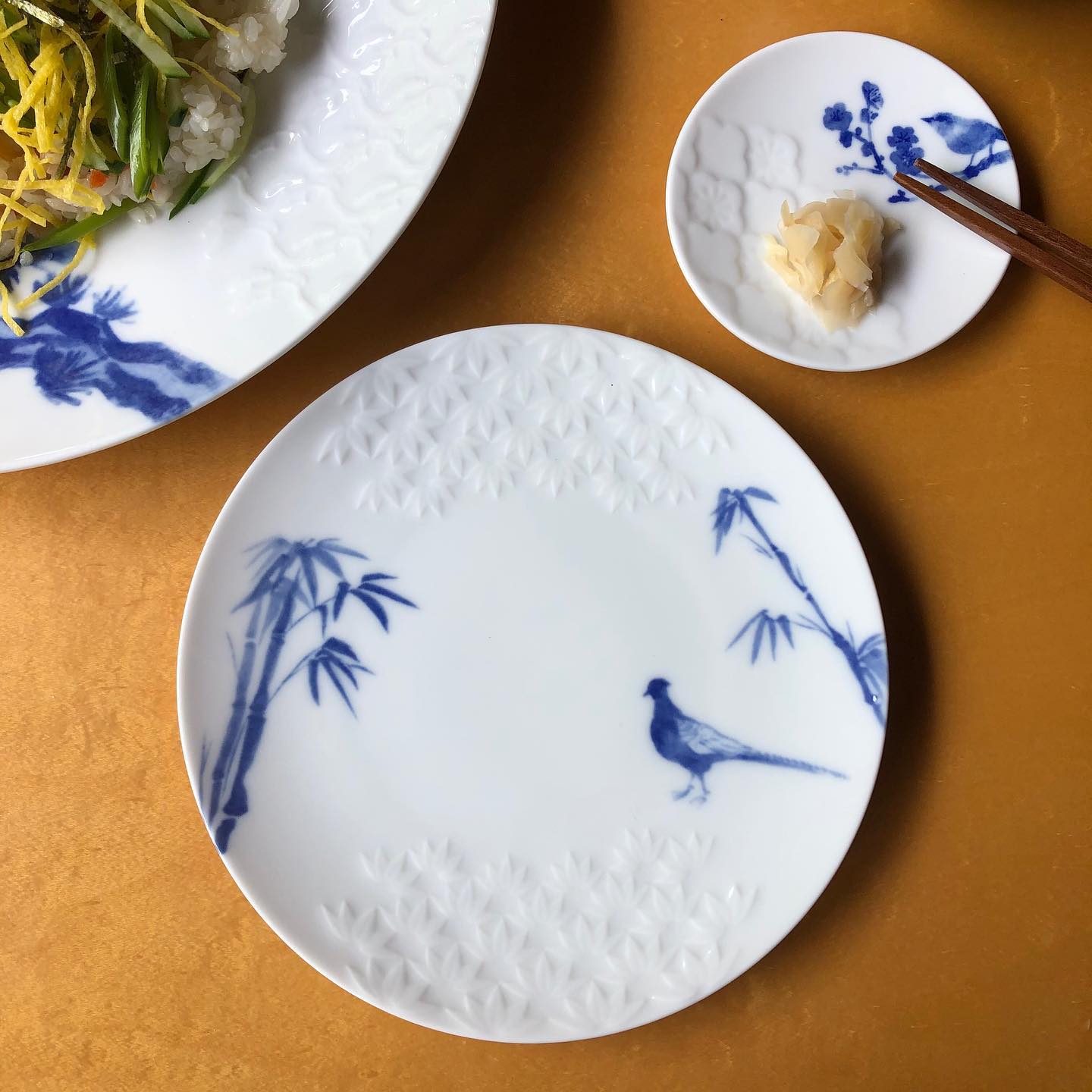Miyama Traditional Pattern Sho-Chiku-Bai Dinnerware Set (Blue and White Version) - miyama深山食器