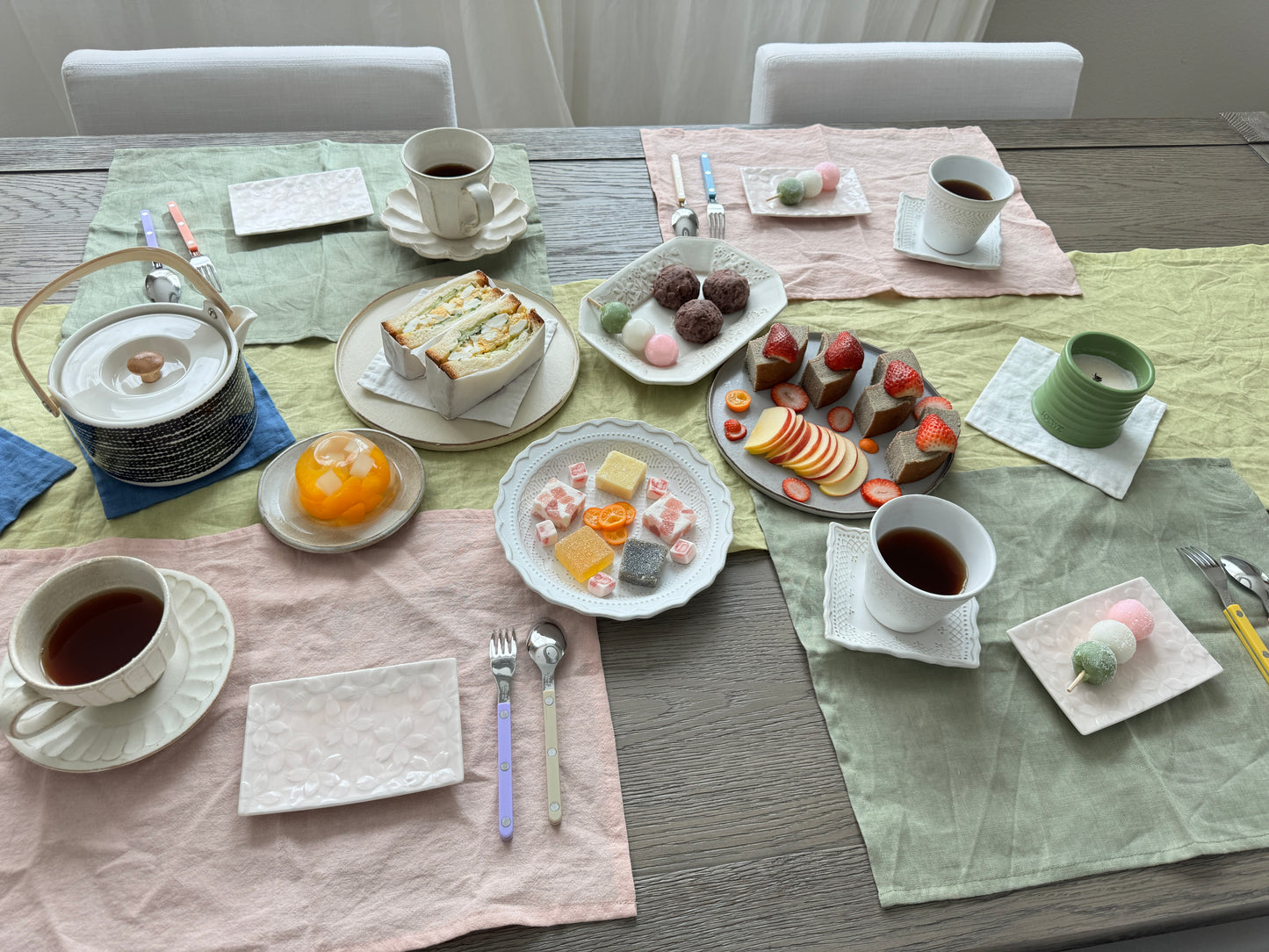 Minoware Cherry Blossoms Sakura Rectangular Plates - miyama深山食器