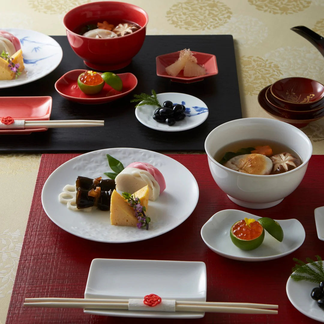 Miyama Traditional Pattern Sho-Chiku-Bai Dinnerware Set (Pure White Version) - miyama深山食器