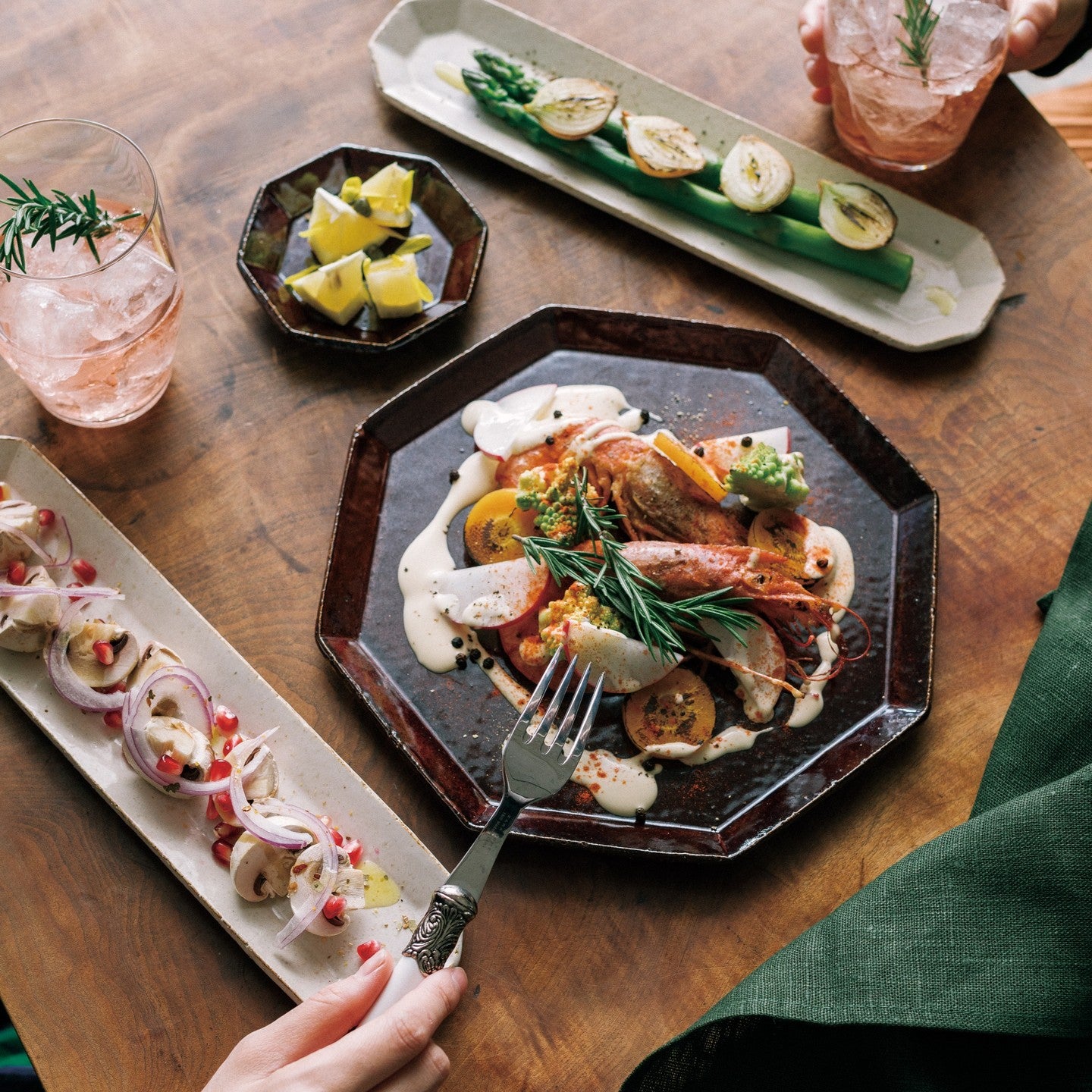 JYUZAN "Angle" Octangle Plate - Minoware 寿山