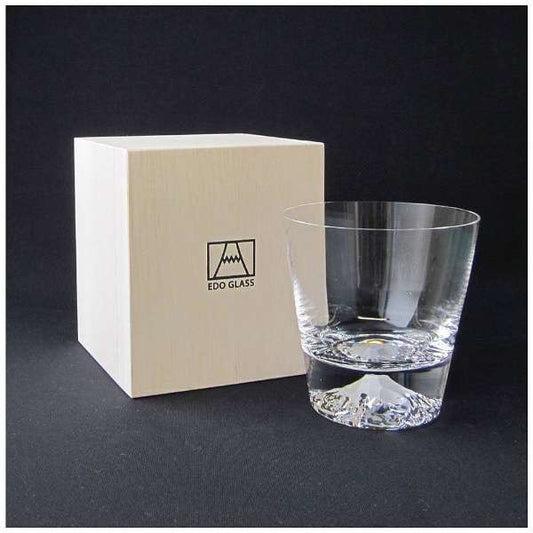 Edo Glass Mt. Fuji Rock Glass, Tajima Glass