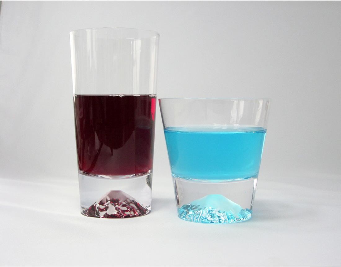 Edo Glass Mt. Fuji Rock Glass, Tajima Glass