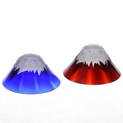 Mt. Fuji Sake Cup Glass Edo Kiriko - Tajima Glass 田島硝子