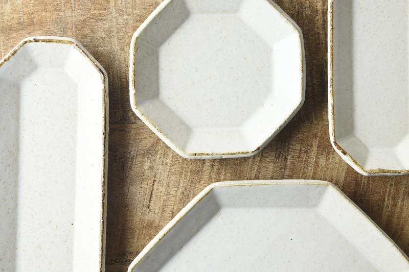 JYUZAN "Angle" Octangle Plate - Minoware 寿山