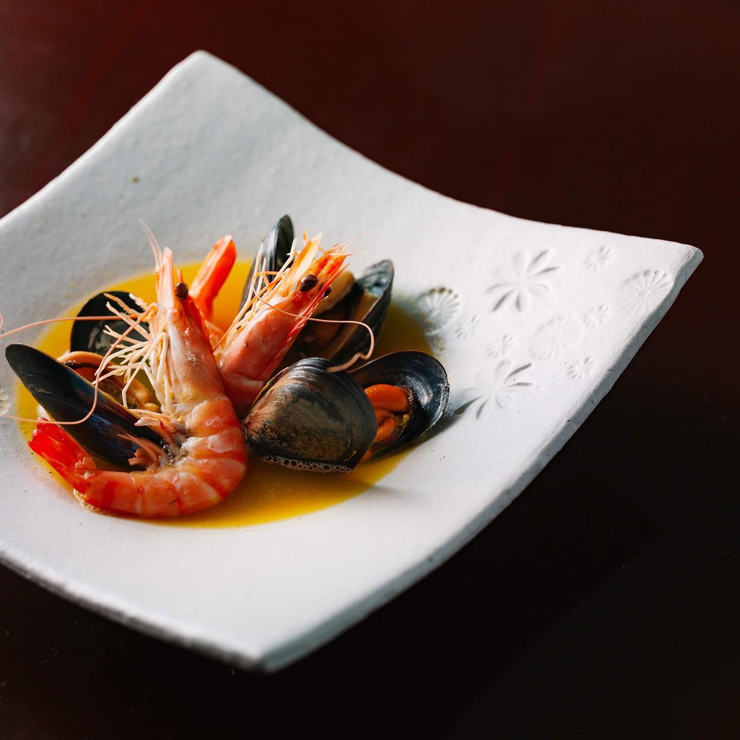 JYUZAN "Inka" square bowl white - Minoware 寿山