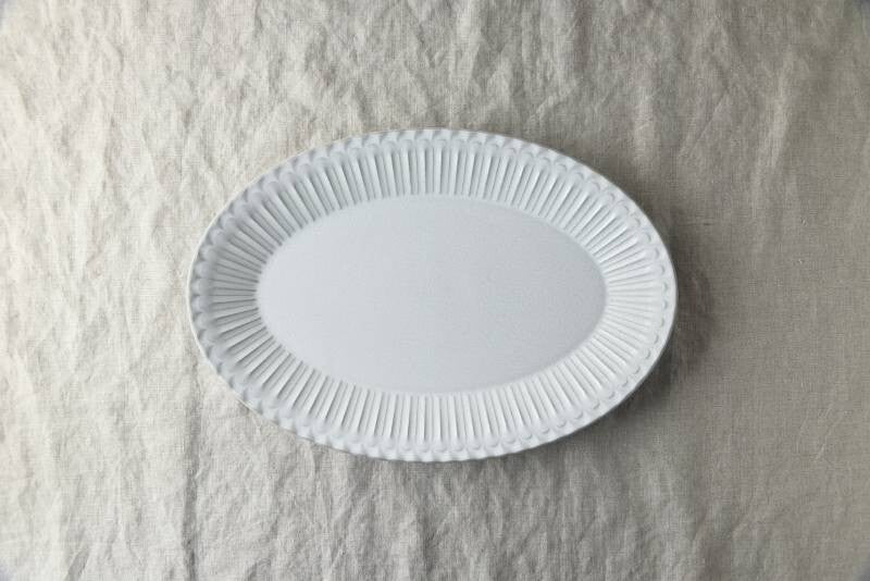 Koyo Toki Shush Grace Oval Plate, Minoware