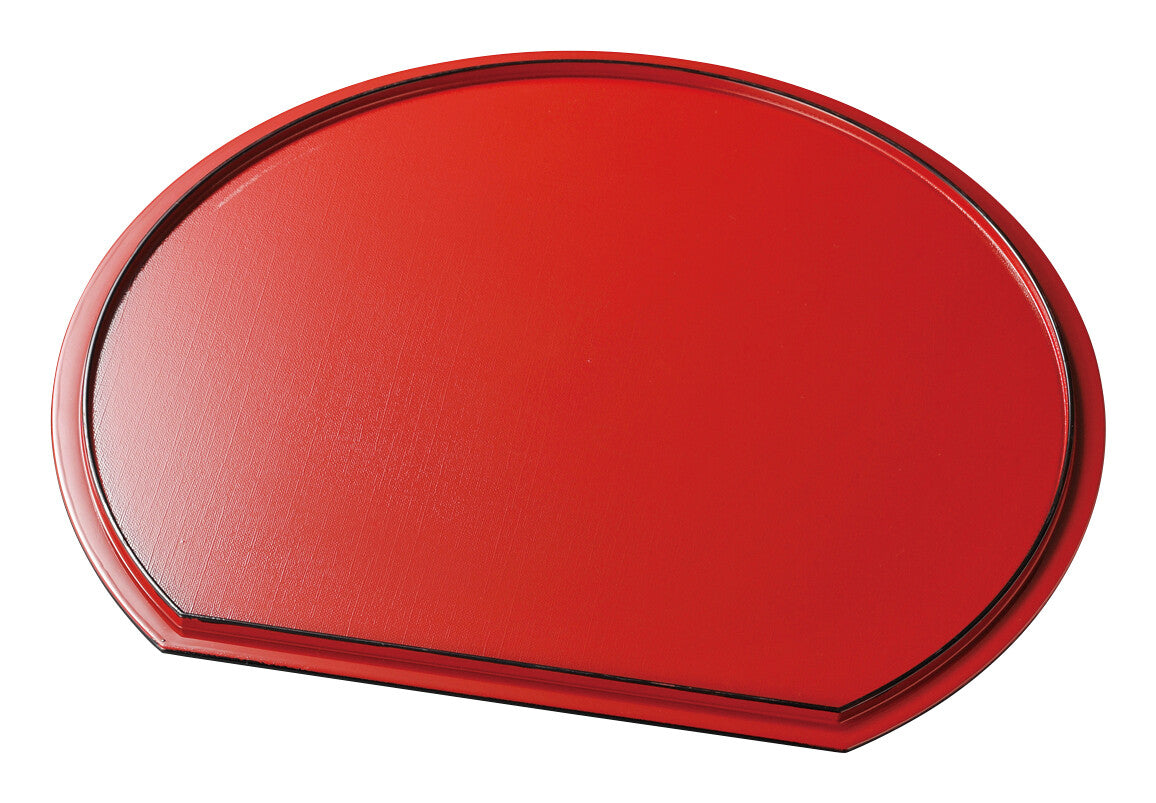 Reversible Half Moon Lacquerware Tray