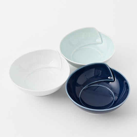 Hitoe Hakusan Porcelain Side Dish Bowl and Plate