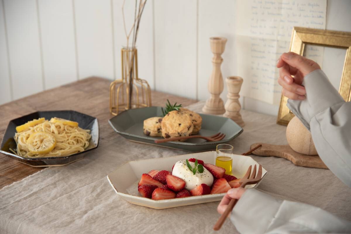 JYUZAN "Angle" Pasta Bowl - White