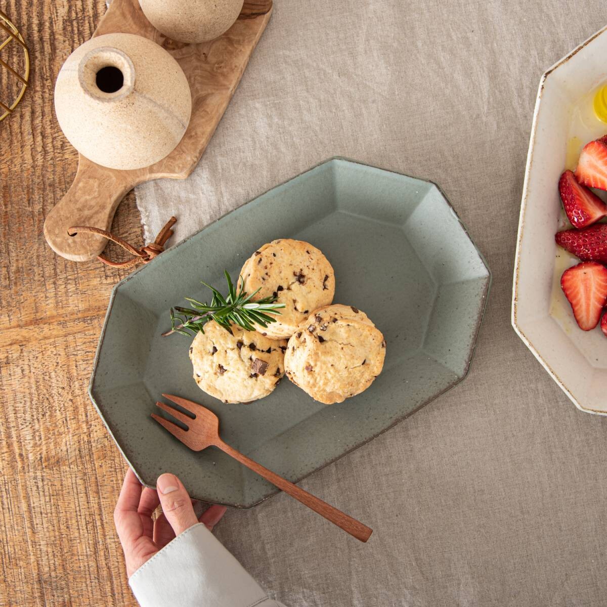 JYUZAN "Angle" Pasta Bowl - Green