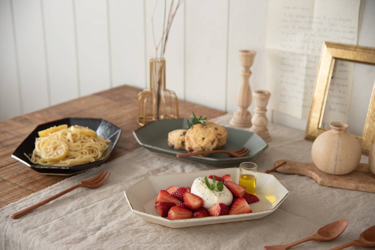 JYUZAN "Angle" Pasta Bowl - Green