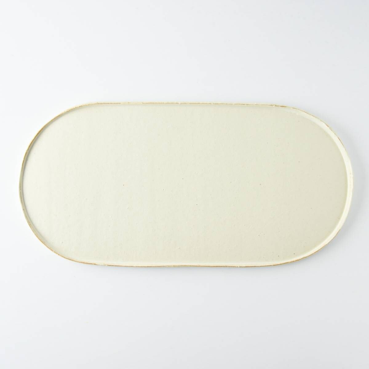 JYUZAN Branche 32cm Oval Plate - Vanilla