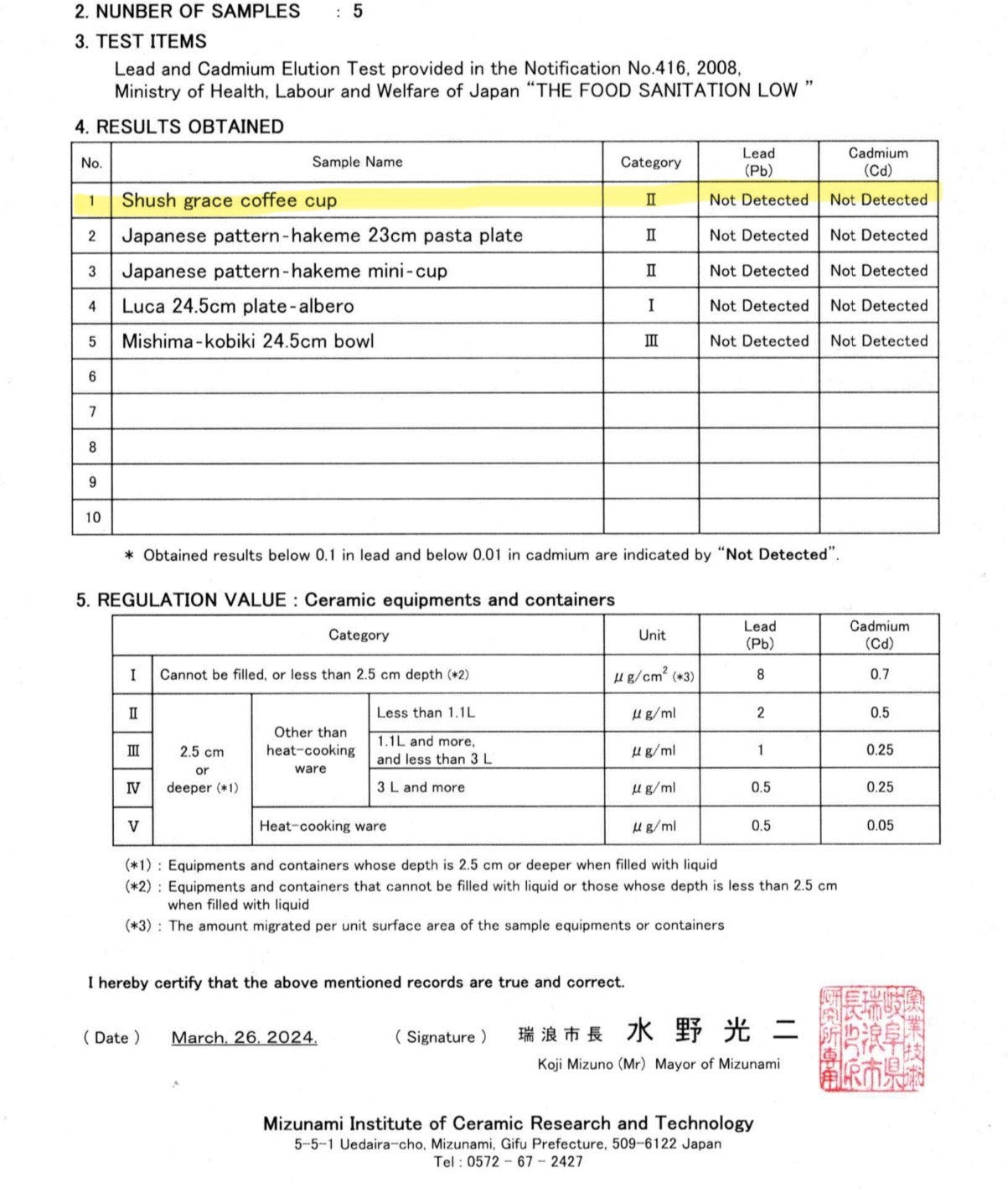 Koyo Toki Shush Grace Cup & Saucer Set, Minoware
