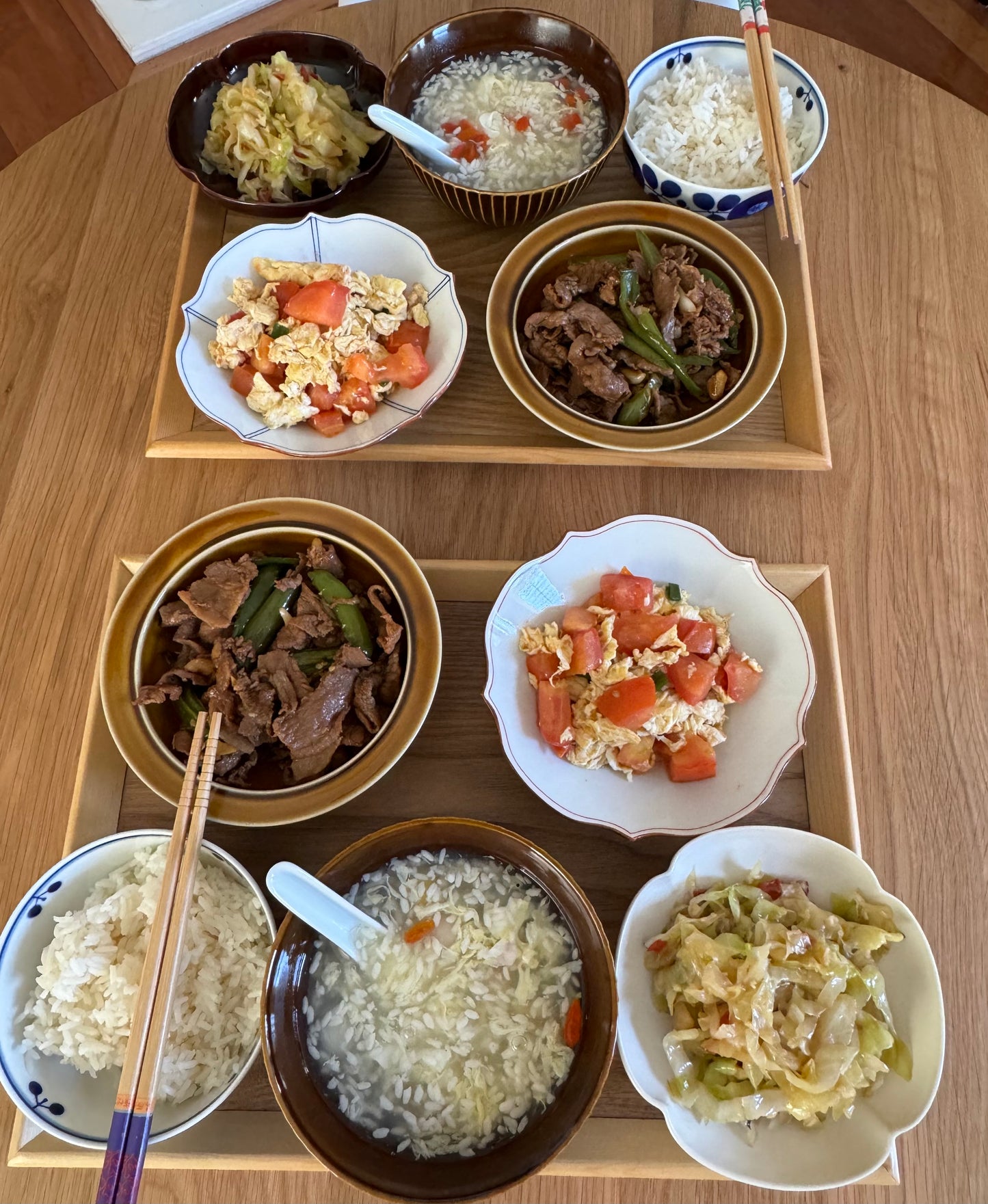 Koringama Flower-Shaped Deep dish with Rusted Edge (Blue)