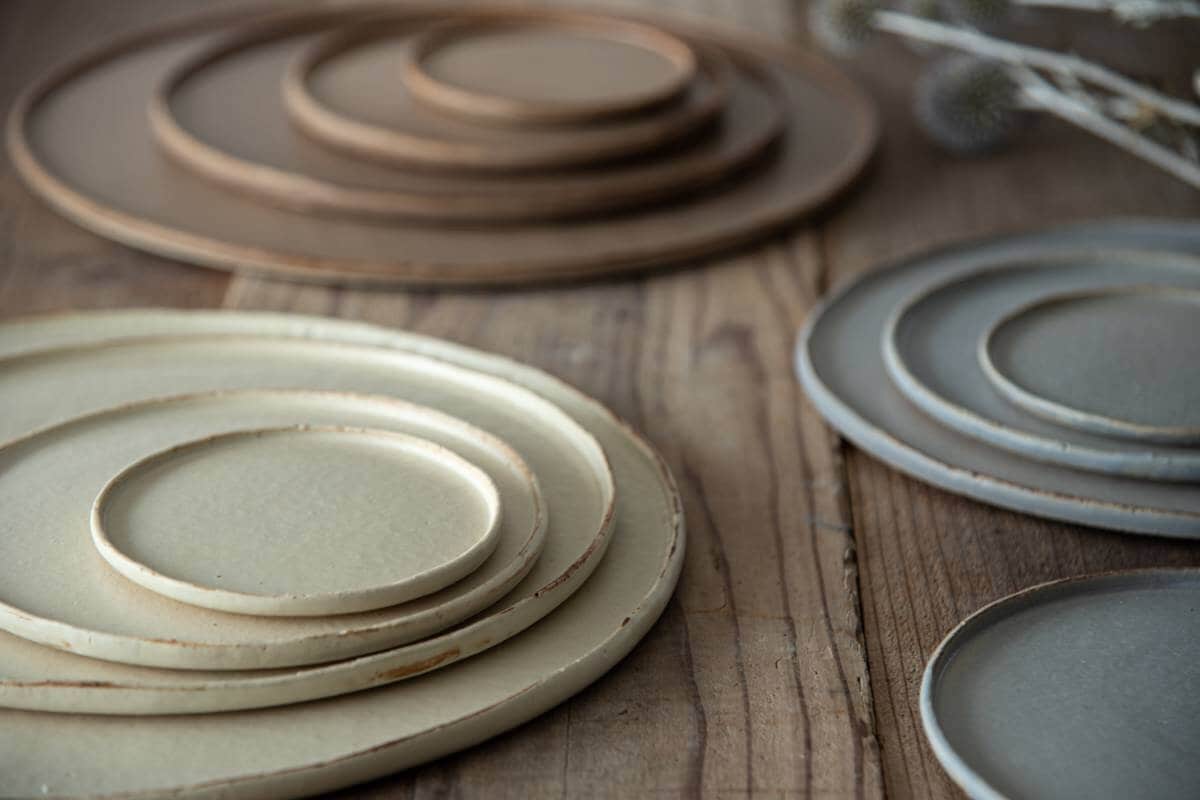 JYUZAN "Blanche" Round Brunch Plate - Minoware 寿山