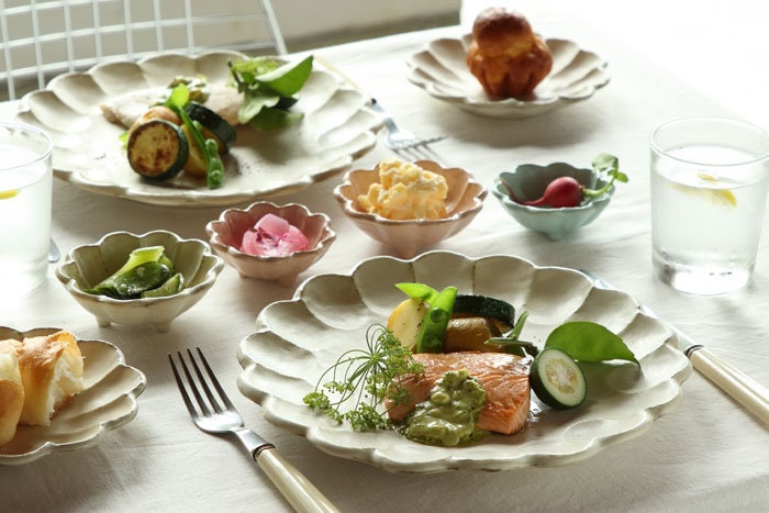 RINKA porcelain plate and bowl Kaneko Kohyo Pottery 小兵製陶所