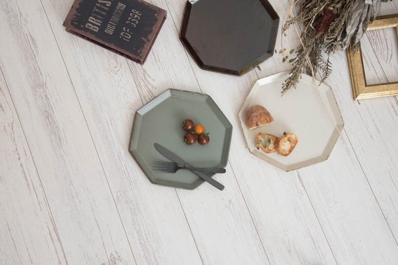 JYUZAN "Angle" Octangle Plate - Minoware 寿山