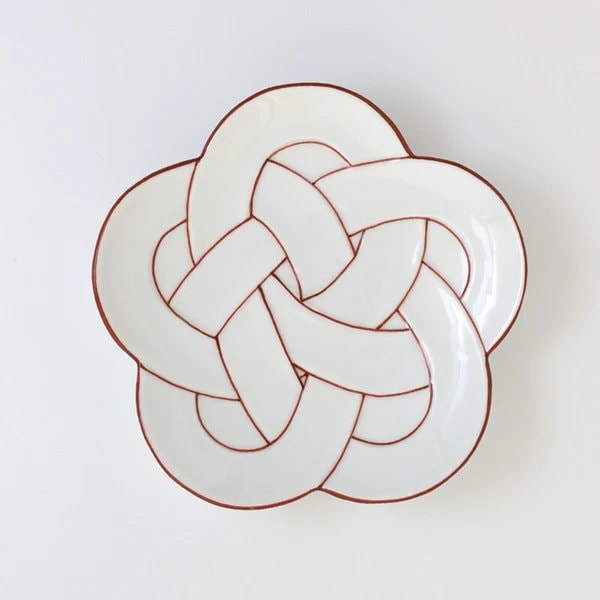 Arita Ware "Musubi" (Knot Series) Plate - Taseigama(田清窯)