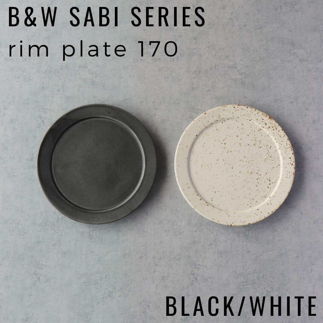 Aritaware B&W Sabi Series cafe au lait Mug and Plate