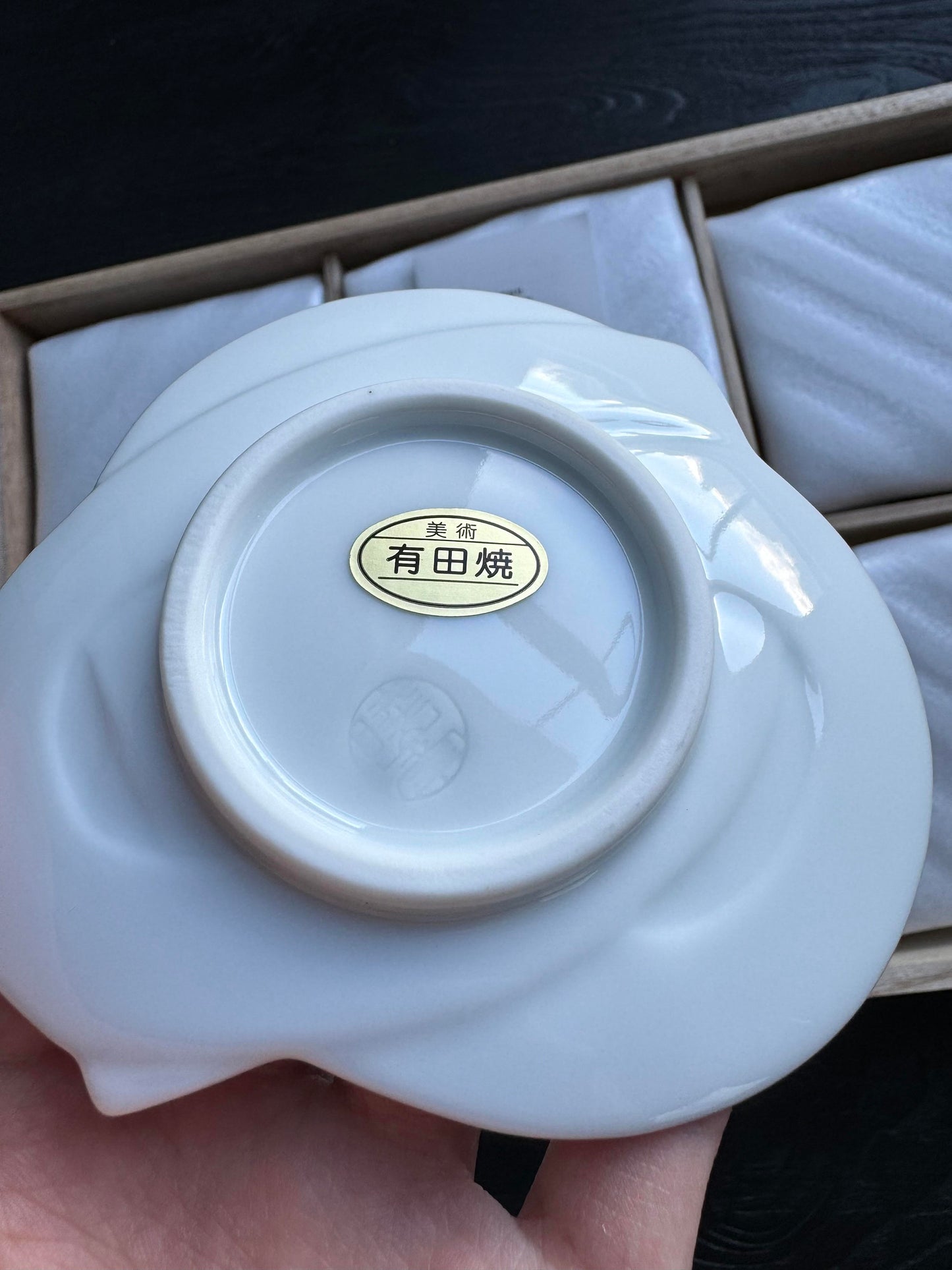 Arita Ware "Musubi"(Knot Series) Small Plate - Taseigama田清窯(Assortment Set of 6 with Gift Package)