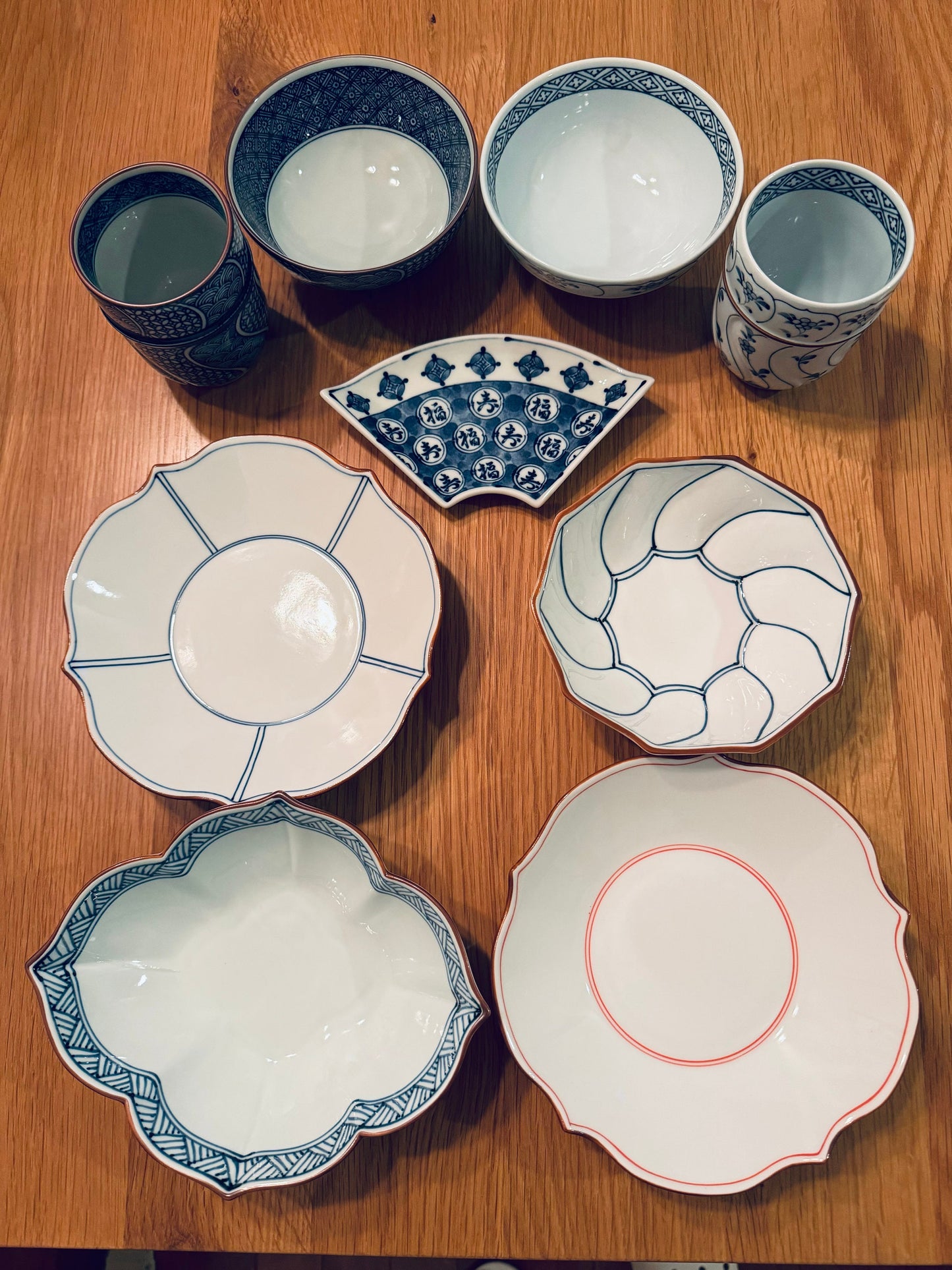 Hasami Ware Small Plate with Auspicious Omens