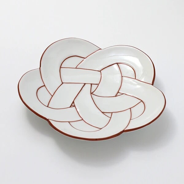 Arita Ware "Musubi" (Knot Series) Plate - Taseigama(田清窯)