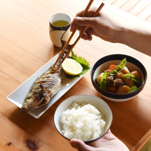 Hakusan Porcelain Simple Rectangular Plate, Winner of the 2011 Good Design Award