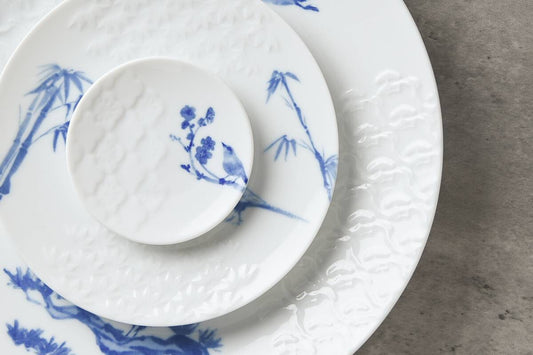 Miyama Traditional Pattern Sho-Chiku-Bai Dinnerware Set (Blue and White Version) - miyama深山食器