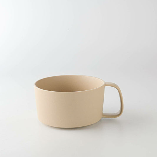 Yamatsu KONARE "moment" coffee mug and saucer - Beige Color 晋山窯