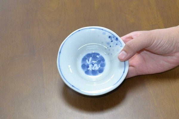 Hasami Ware Small Plate with Auspicious Omens