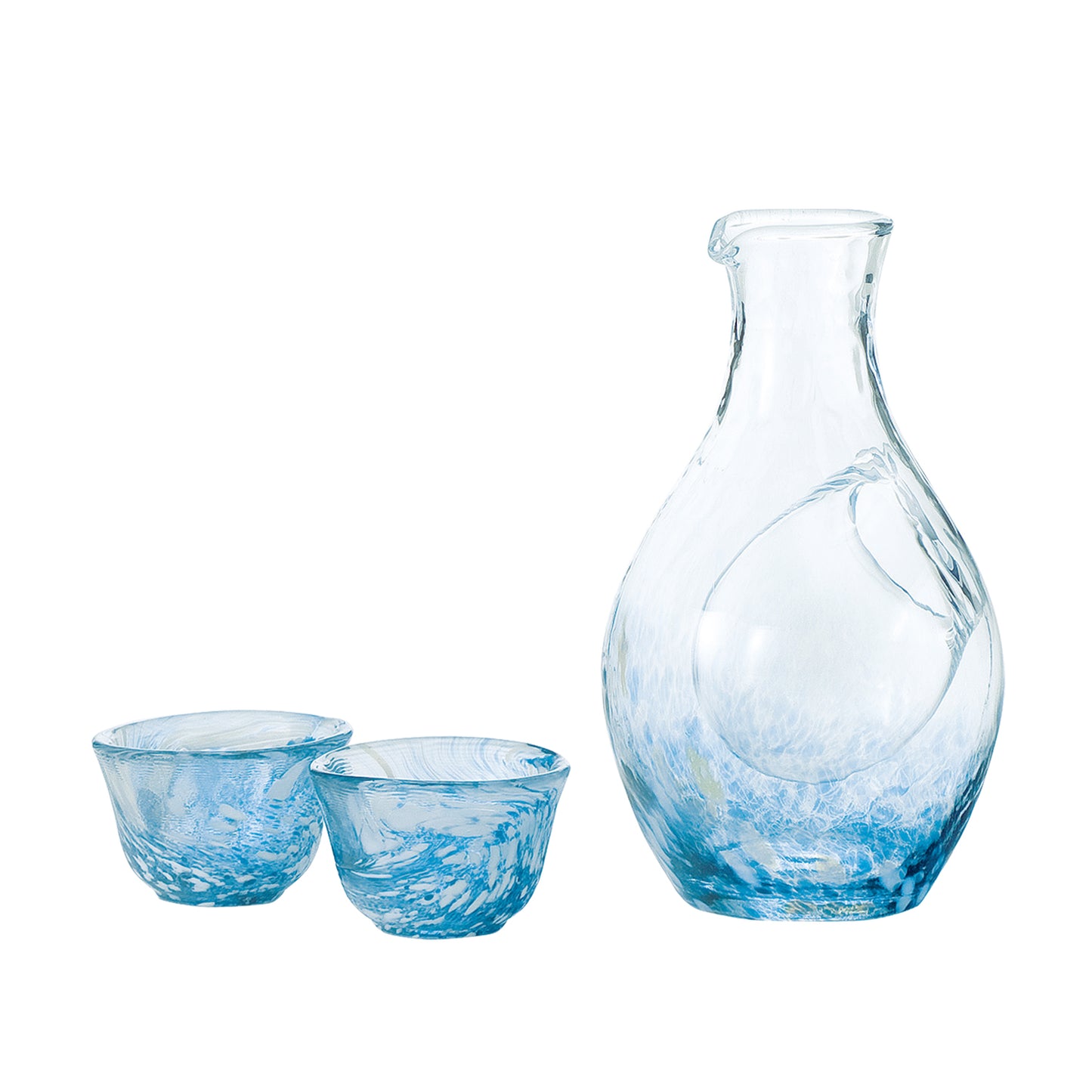 Toyosasaki Carafe with Ice Pockets Cold Sake Set