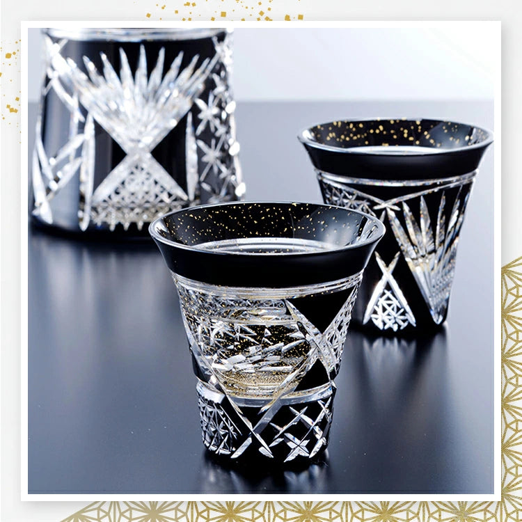 Yachiyo-cut Faceted Sake Set