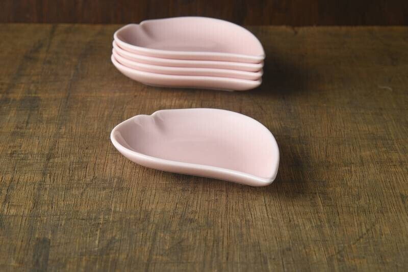 Oda Pottery Sakura Sauce Plate Set, Minoware